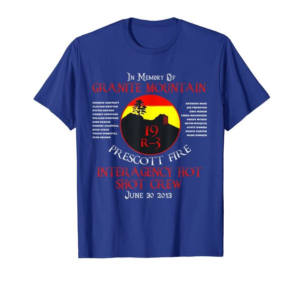 memorial prescott granite mountain t-shirts, White;black
memorial prescott granite mountain t-shirts, White;black