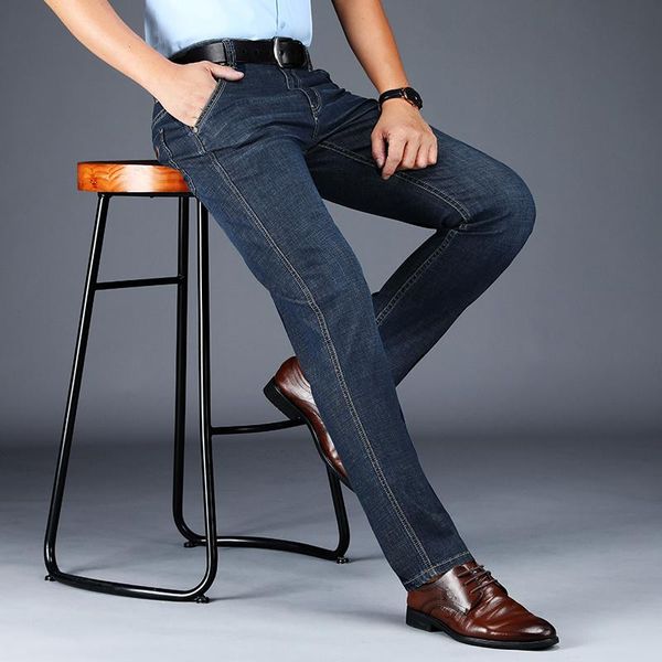 men's jeans 2021 male men denim slim fit pants trousers straight black biker business casual fashion time limited, Blue
men's jeans 2021 male men denim slim fit pants trousers straight black biker business casual fashion time limited, Blue