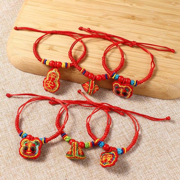 charm bracelets the dragon boat festival dumplings characters little tiger embroidery sequins sachets bracelet adjustable buckle smoked pull, Golden;silver
charm bracelets the dragon boat festival dumplings characters little tiger embroidery sequins sachets bracelet adjustable buckle smoked pull, Golden;silver