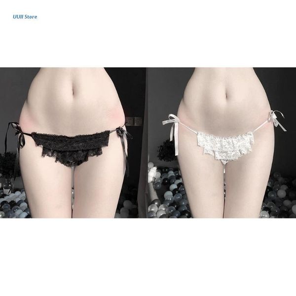 women's panties women low rise cheeky side tie thong sheer ruffled lace patchwork g-string underwear floral jacquard t-back hipster, Black;pink
women's panties women low rise cheeky side tie thong sheer ruffled lace patchwork g-string underwear floral jacquard t-back hipster, Black;pink