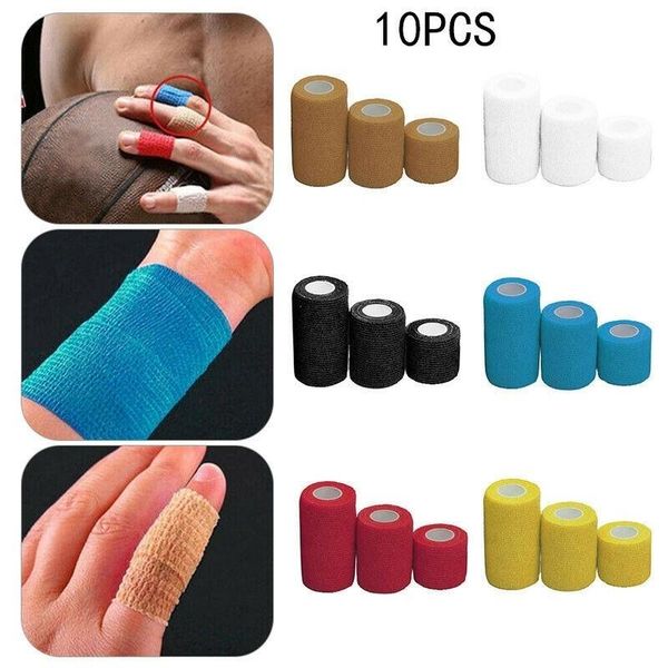 dog apparel 10 rolls vet wrap self adhesive bandages cohesive bandage for horse non-woven self-adhesive tattoo
dog apparel 10 rolls vet wrap self adhesive bandages cohesive bandage for horse non-woven self-adhesive tattoo