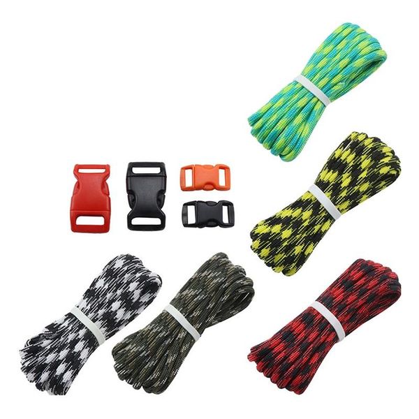 7 strand paracord buckles kit parachute cord lanyard rope for diy braided bracelet camping climbing rope hiking clothesline
7 strand paracord buckles kit parachute cord lanyard rope for diy braided bracelet camping climbing rope hiking clothesline