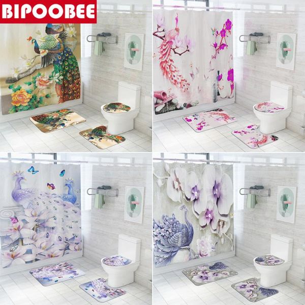 shower curtains beautiful peacock bathroom curtain set elegant fashion 3d bath mats rugs toilet cover anti-slip carpet home decor
shower curtains beautiful peacock bathroom curtain set elegant fashion 3d bath mats rugs toilet cover anti-slip carpet home decor