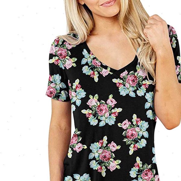 women blouses tunic casual short sleeve deep v neck boho floral print loose blouses shirts for ladies plus size 2xl blusas, White
women blouses tunic casual short sleeve deep v neck boho floral print loose blouses shirts for ladies plus size 2xl blusas, White