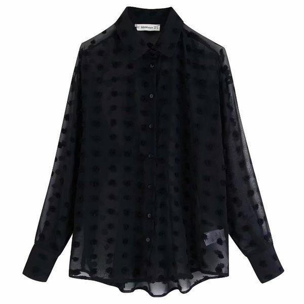 women's blouses & shirts women fashion dot stitching casual chiffon blouse shirt long sleeve chic blusas perspective white chemise
women's blouses & shirts women fashion dot stitching casual chiffon blouse shirt long sleeve chic blusas perspective white chemise