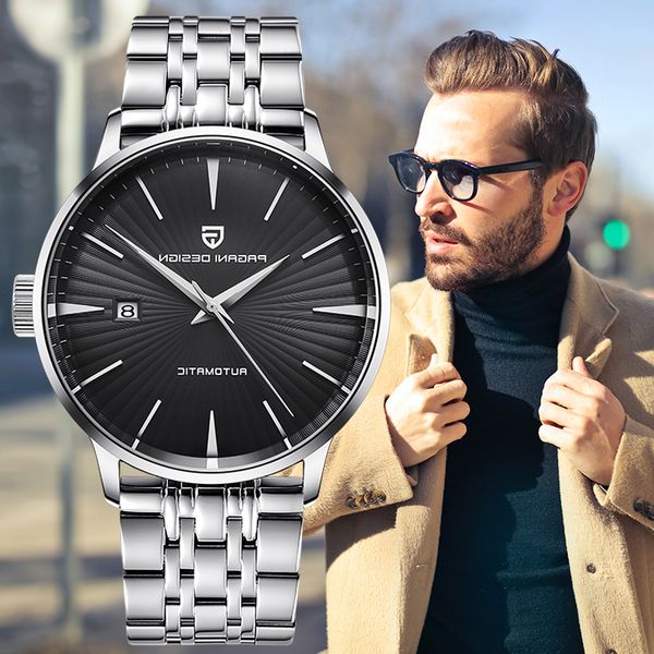 pagani design mechanical business wrist fashion simple mens watch automatic waterproof sport watches for men new, Slivery;brown
pagani design mechanical business wrist fashion simple mens watch automatic waterproof sport watches for men new, Slivery;brown