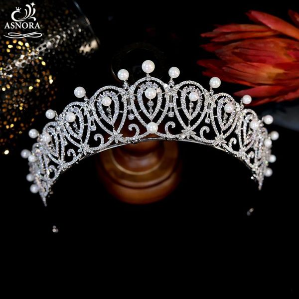 hair clips & barrettes asnora luxury pearl accessories european wedding royal crown tiaras bridal banquet jewelry crystal headband a01191, Golden;silver
hair clips & barrettes asnora luxury pearl accessories european wedding royal crown tiaras bridal banquet jewelry crystal headband a01191, Golden;silver