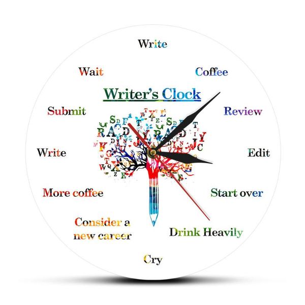 wall clocks time to write funny clock for writers fiction writer's word art contemporary hanging watch writing fan writer gifts
wall clocks time to write funny clock for writers fiction writer's word art contemporary hanging watch writing fan writer gifts