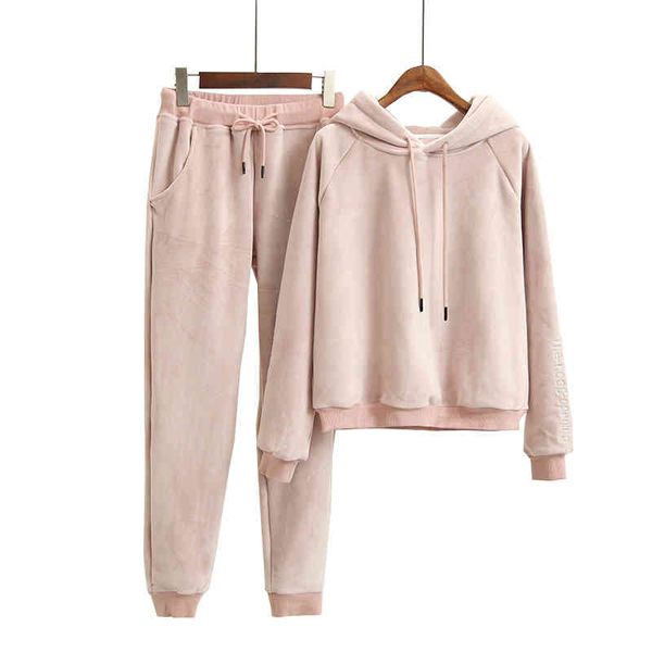 women's two piece pants autumn hoodies hooded long sleeve pink suits elastic pieces warm pullovers nkxd, White
women's two piece pants autumn hoodies hooded long sleeve pink suits elastic pieces warm pullovers nkxd, White