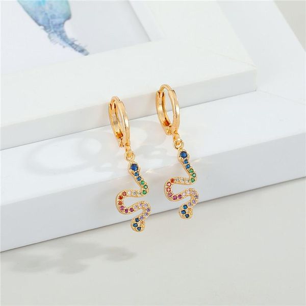 hoop & huggie 1pair vintage colorful zircon snake small earrings for women european punk animals tassel circle ear stud jewelry gift, Golden;silver
hoop & huggie 1pair vintage colorful zircon snake small earrings for women european punk animals tassel circle ear stud jewelry gift, Golden;silver