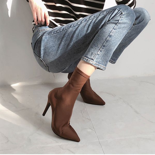 autumn and winter new toe women boots high heels woman shoes size 34-43 y7ng, Black
autumn and winter new toe women boots high heels woman shoes size 34-43 y7ng, Black