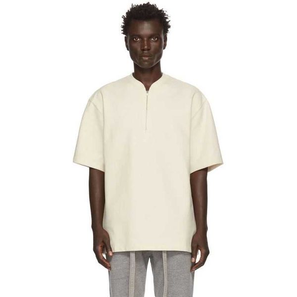 feel main of line god half zipper short sleeve loose ins high street fashion brand and women's t shirt fog, White;black
feel main of line god half zipper short sleeve loose ins high street fashion brand and women's t shirt fog, White;black