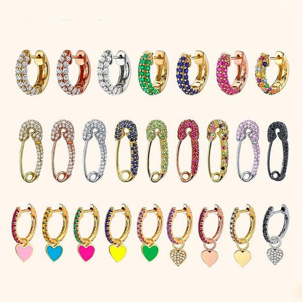 hoop & huggie 2021 simple little crystal small earring rainbow bohemian classic geometric heart piercing for women gift, Golden;silver
hoop & huggie 2021 simple little crystal small earring rainbow bohemian classic geometric heart piercing for women gift, Golden;silver