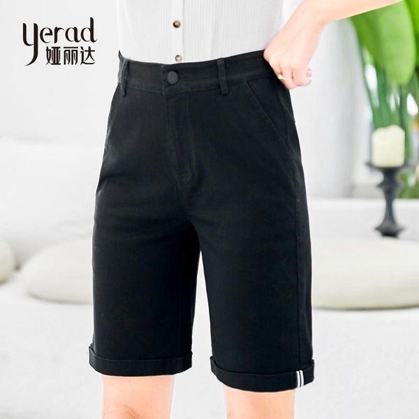 women's shorts yerad plus size denim black short jeans women summer casual loose solid, White;black
women's shorts yerad plus size denim black short jeans women summer casual loose solid, White;black