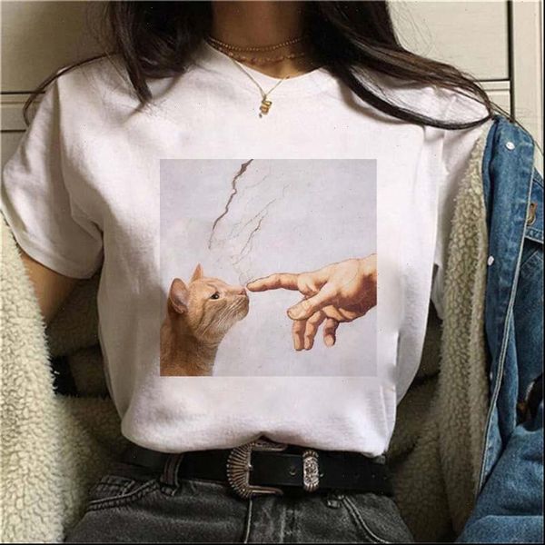 cat womens t shirt funny female hands casual michelangelo fashion ulzzang kawaii women tshirt grunge harajuku tee, White
cat womens t shirt funny female hands casual michelangelo fashion ulzzang kawaii women tshirt grunge harajuku tee, White