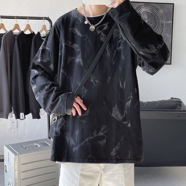 2021 new spring cotton t-shirt men's fashion casual tie-dye t shirt men streetwear long-sleeved tshirt mens hip hop w9pq, White;black
2021 new spring cotton t-shirt men's fashion casual tie-dye t shirt men streetwear long-sleeved tshirt mens hip hop w9pq, White;black