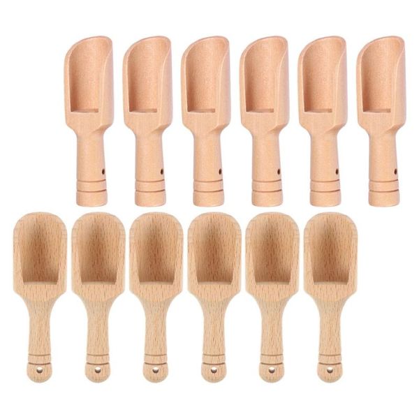 spoons 12pcs household tea scoops coffee powder wooden tableware 
spoons 12pcs household tea scoops coffee powder wooden tableware