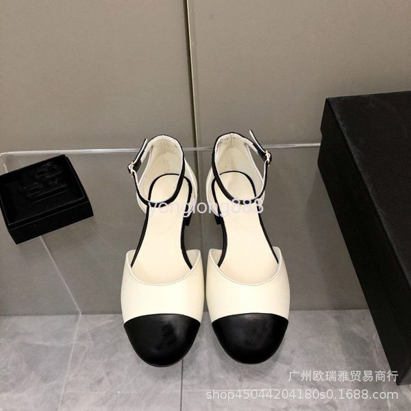 sandals summer mary jane baotou hollow sandals round head low heel small fragrant wind ballet dancing women's shoes, Black
sandals summer mary jane baotou hollow sandals round head low heel small fragrant wind ballet dancing women's shoes, Black