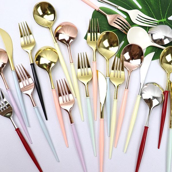 disposable dinnerware 20cm knives spoons forks party cutlery tableware plastic rose gold/silver wedding birthday sets
disposable dinnerware 20cm knives spoons forks party cutlery tableware plastic rose gold/silver wedding birthday sets