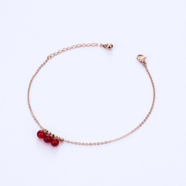 anklets natural semi-precious stone red onyx bead ankle bracelet for women rose gold color stainless steel chains beach jewelry no fade, Red;blue
anklets natural semi-precious stone red onyx bead ankle bracelet for women rose gold color stainless steel chains beach jewelry no fade, Red;blue