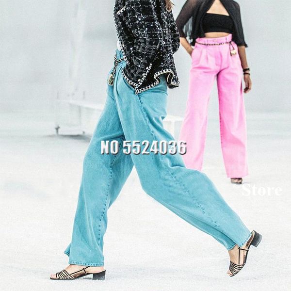 women's pants & capris runway all match elegant jeans wide leg women high waist solid buttons casual loose streetwear denim long, Black;white
women's pants & capris runway all match elegant jeans wide leg women high waist solid buttons casual loose streetwear denim long, Black;white