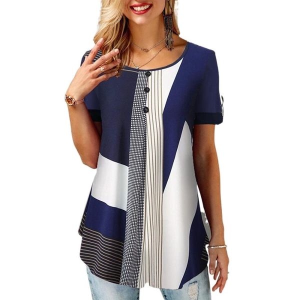 women's t-shirt summer women loose casual printed round neck short sleeves plus size t shirts, White
women's t-shirt summer women loose casual printed round neck short sleeves plus size t shirts, White