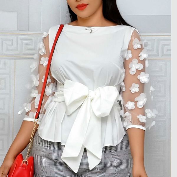 2021 blouse patchwork sleeves with appliques bowtie waist belt shirts white yellow red bluas female fashion elegant new tmlu
2021 blouse patchwork sleeves with appliques bowtie waist belt shirts white yellow red bluas female fashion elegant new tmlu