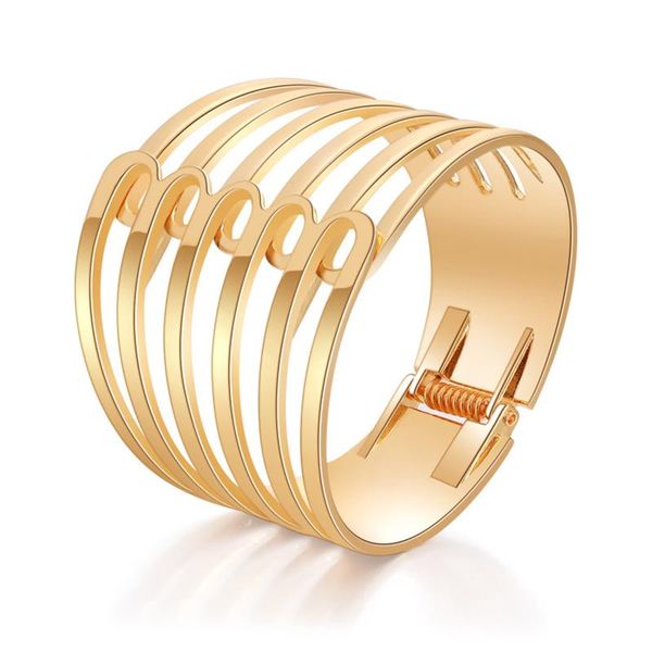 bangle fashion simple metal hollow geometric wide bracelet big exaggerated hand jewelry female, Black
bangle fashion simple metal hollow geometric wide bracelet big exaggerated hand jewelry female, Black