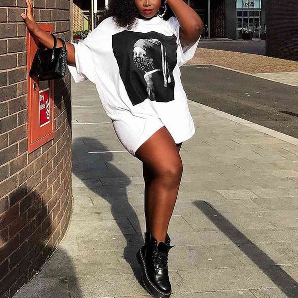 Womens Large Medium Sleeve Round Neck Fashion Trend Personalized Casual Printing Loose Dress, Black;gray
Womens Large Medium Sleeve Round Neck Fashion Trend Personalized Casual Printing Loose Dress, Black;gray