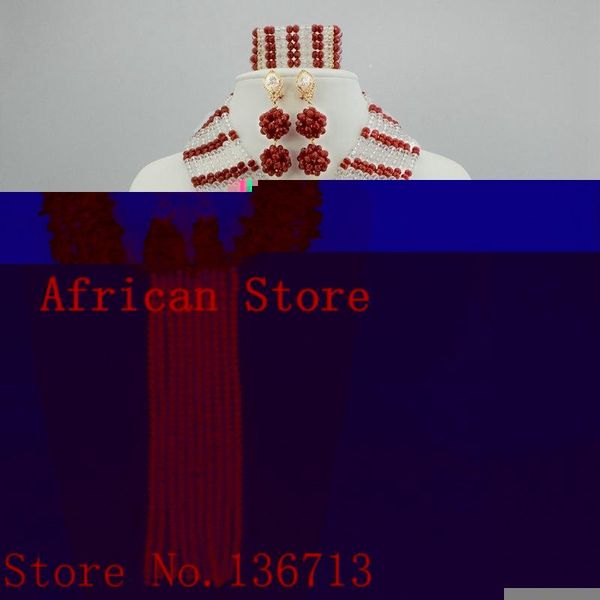 earrings & necklace marvelous bridal jewelry set nigerian wedding african beads red balls j816-3, Silver
earrings & necklace marvelous bridal jewelry set nigerian wedding african beads red balls j816-3, Silver