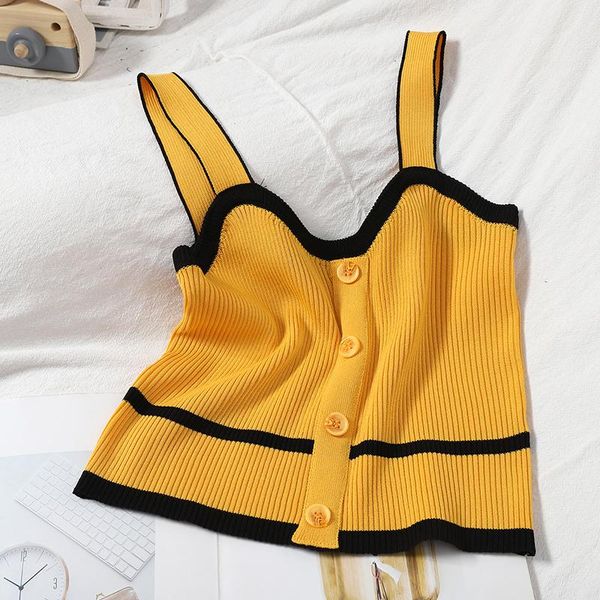 women's tanks & camis heliar spring 2021 patchwork camisole women cropped tank cute knitted vest slimming fitness femme with button, White
women's tanks & camis heliar spring 2021 patchwork camisole women cropped tank cute knitted vest slimming fitness femme with button, White