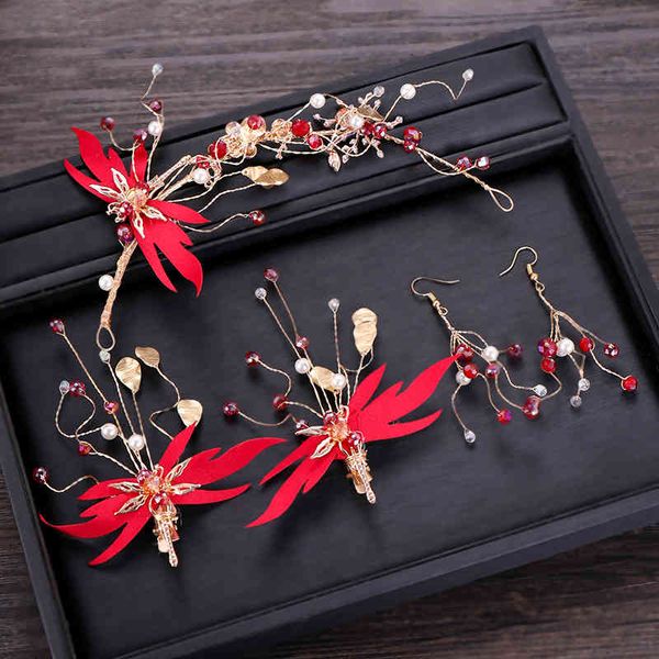 wedding hair jewelry accessories tuan ming band selling red dragonfly earring set edge clip toast dress cheongsam headdress, Slivery;golden
wedding hair jewelry accessories tuan ming band selling red dragonfly earring set edge clip toast dress cheongsam headdress, Slivery;golden