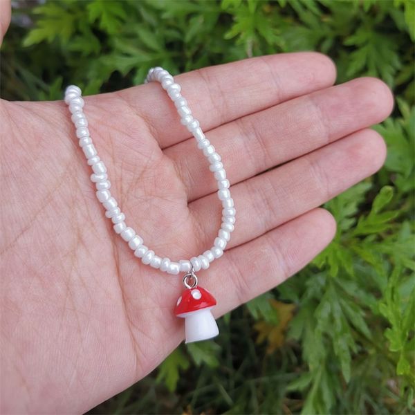 pendant necklaces handmade beaded chain mushroom necklace women stylish short choker wholesale jewelry 3402 q2, Silver
pendant necklaces handmade beaded chain mushroom necklace women stylish short choker wholesale jewelry 3402 q2, Silver