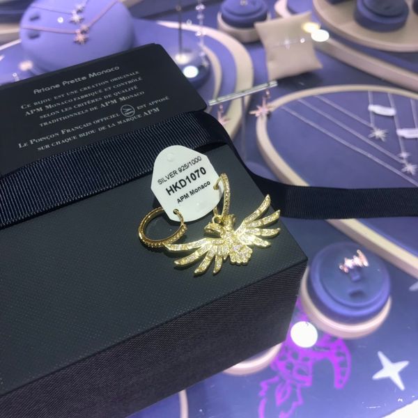 new high-quality famous brand fashion earrings thunderbird-shaped pendant asymmetric earrings men and women fashion gifts, Silver
new high-quality famous brand fashion earrings thunderbird-shaped pendant asymmetric earrings men and women fashion gifts, Silver
