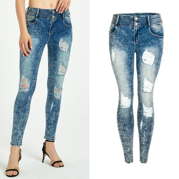 women's jeans hole high waist cotton softener plus size skinny woman clothing boyfriend for women pencil pants 2021 spring, Blue
women's jeans hole high waist cotton softener plus size skinny woman clothing boyfriend for women pencil pants 2021 spring, Blue