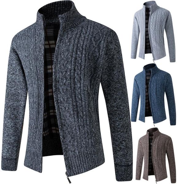 men's sweaters men sweater cardigan zipper 2021 arrival winter thick middle-aged male knitted coat young brown blue gray red m20, White;black
men's sweaters men sweater cardigan zipper 2021 arrival winter thick middle-aged male knitted coat young brown blue gray red m20, White;black