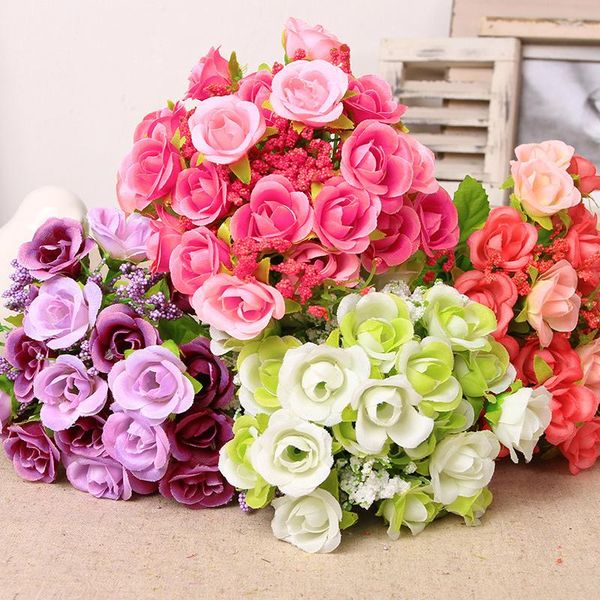 decorative flowers & wreaths 22cm fake roses artificial bouquet faux for home party bride wedding artificiales decorations indoor
decorative flowers & wreaths 22cm fake roses artificial bouquet faux for home party bride wedding artificiales decorations indoor