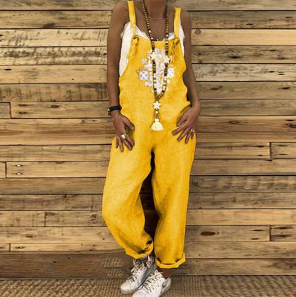 women's jumpsuits & rompers clothes 2021 women summer bohe print sleeveless pockets casual loose long wide leg drop, Black;white
women's jumpsuits & rompers clothes 2021 women summer bohe print sleeveless pockets casual loose long wide leg drop, Black;white