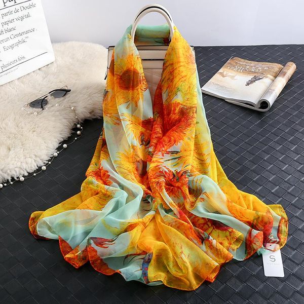 scarves lady scarf travel outside the shawl with sun protection elegant temperament adornment, Blue;gray
scarves lady scarf travel outside the shawl with sun protection elegant temperament adornment, Blue;gray