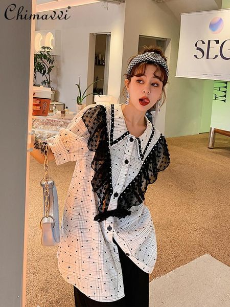 women's blouses & shirts lace floral shirt for women 2021 summer korean style casual white oversized female loose short sleeve
women's blouses & shirts lace floral shirt for women 2021 summer korean style casual white oversized female loose short sleeve