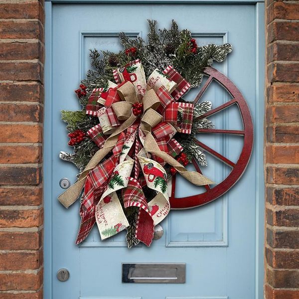 decorative flowers & wreaths christmas decoration wreath farmhouse wagon wheels ornaments home front door xmas garland for holiday year gift
decorative flowers & wreaths christmas decoration wreath farmhouse wagon wheels ornaments home front door xmas garland for holiday year gift