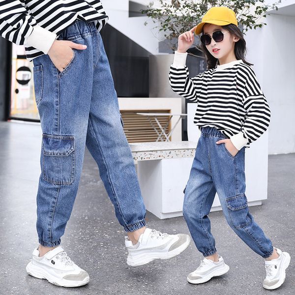 2021 new children's girl 6-8 12 spring and autumn brim high-waisted blue cargo pants wide jeans for multi-pocket girls oklh
2021 new children's girl 6-8 12 spring and autumn brim high-waisted blue cargo pants wide jeans for multi-pocket girls oklh