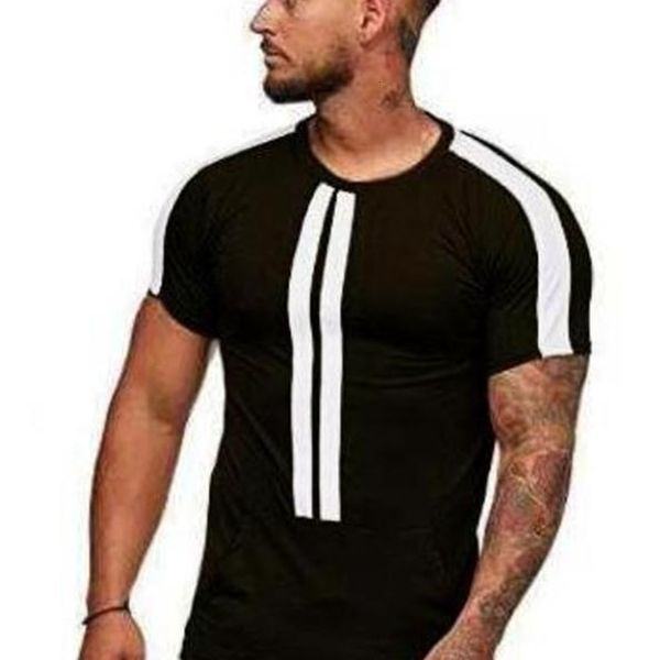 2020 new men's fashion sports leisure printed short sleeve t-shirt, White;black
2020 new men's fashion sports leisure printed short sleeve t-shirt, White;black