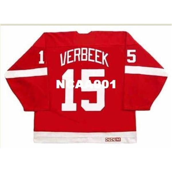 668 #15 pat verbeek detroit red wings 1999 ccm vintage hockey jersey or custom any name or number retro jersey, Black
668 #15 pat verbeek detroit red wings 1999 ccm vintage hockey jersey or custom any name or number retro jersey, Black