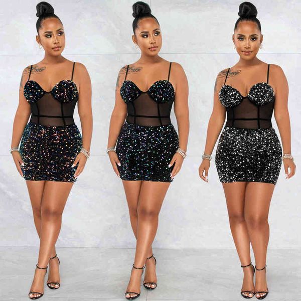 casual dresses x5637 fashion suspender sequin mh perspective zipper skirt dresses, Black;gray
casual dresses x5637 fashion suspender sequin mh perspective zipper skirt dresses, Black;gray