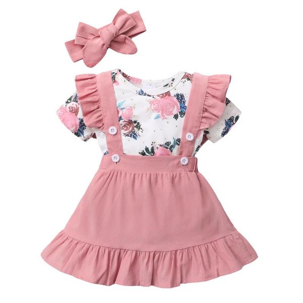 clothing sets 3pcs baby girl clothes set born short sleeve romper pink floral suspender skirt hair band 0-24 months girls dresses s, White
clothing sets 3pcs baby girl clothes set born short sleeve romper pink floral suspender skirt hair band 0-24 months girls dresses s, White