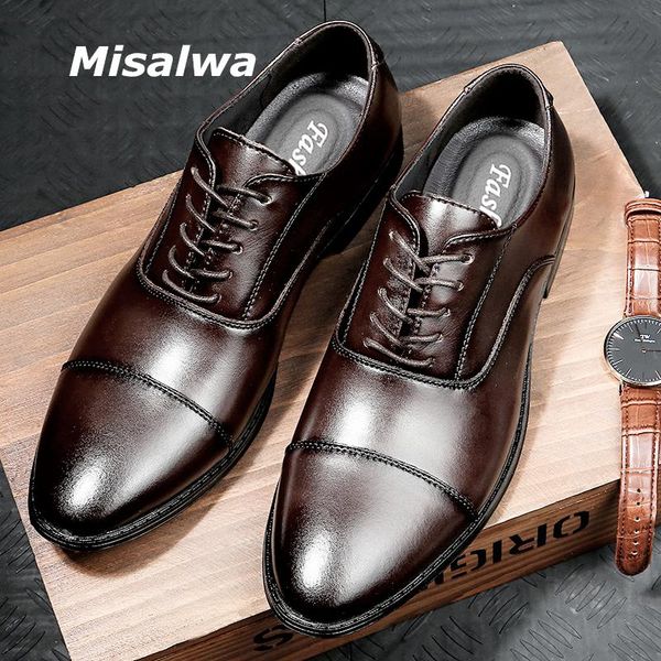dress shoes misalwa triple joint men oxford genuine leather suit luxury british wedding office business wing-tip, Black
dress shoes misalwa triple joint men oxford genuine leather suit luxury british wedding office business wing-tip, Black