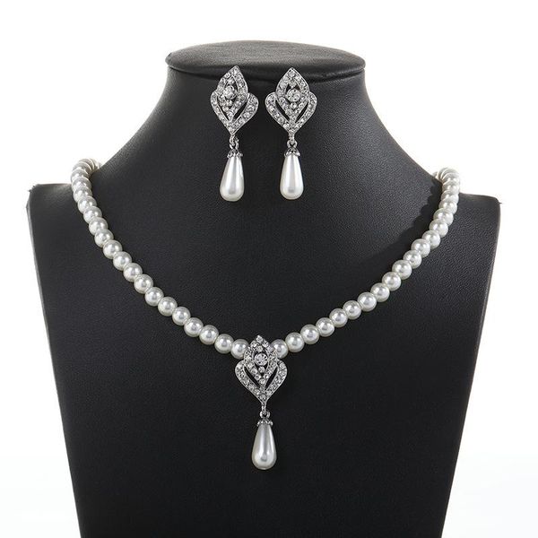 earrings & necklace vintage female crystal flower jewelry set charm silver color wedding dangle for women dainty white pearl chain
earrings & necklace vintage female crystal flower jewelry set charm silver color wedding dangle for women dainty white pearl chain