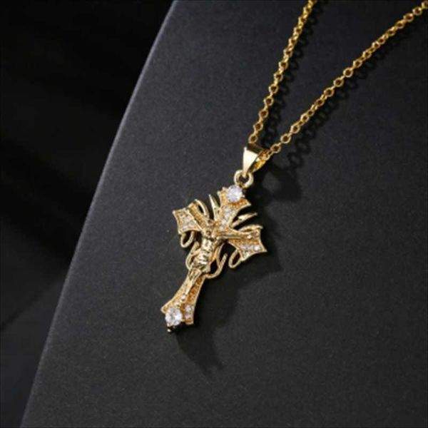 pendant necklaces ins style fashion gold color jesus cross necklace for women men 2021 christian jewelry party gift wholesale, Silver
pendant necklaces ins style fashion gold color jesus cross necklace for women men 2021 christian jewelry party gift wholesale, Silver
