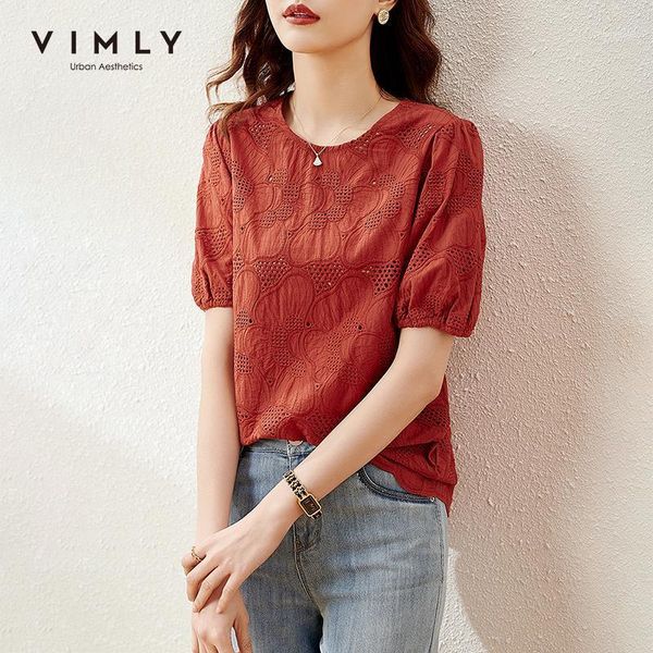 women's blouses & shirts vimly summer blouse for women elegant lace office lady oneck red hollow vintage blusas female f7813, White
women's blouses & shirts vimly summer blouse for women elegant lace office lady oneck red hollow vintage blusas female f7813, White